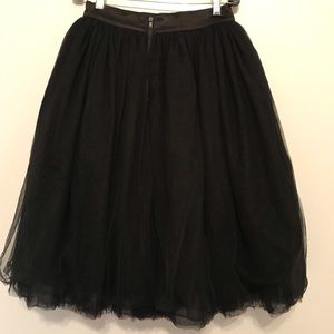 Black tutu ballerina skirt
